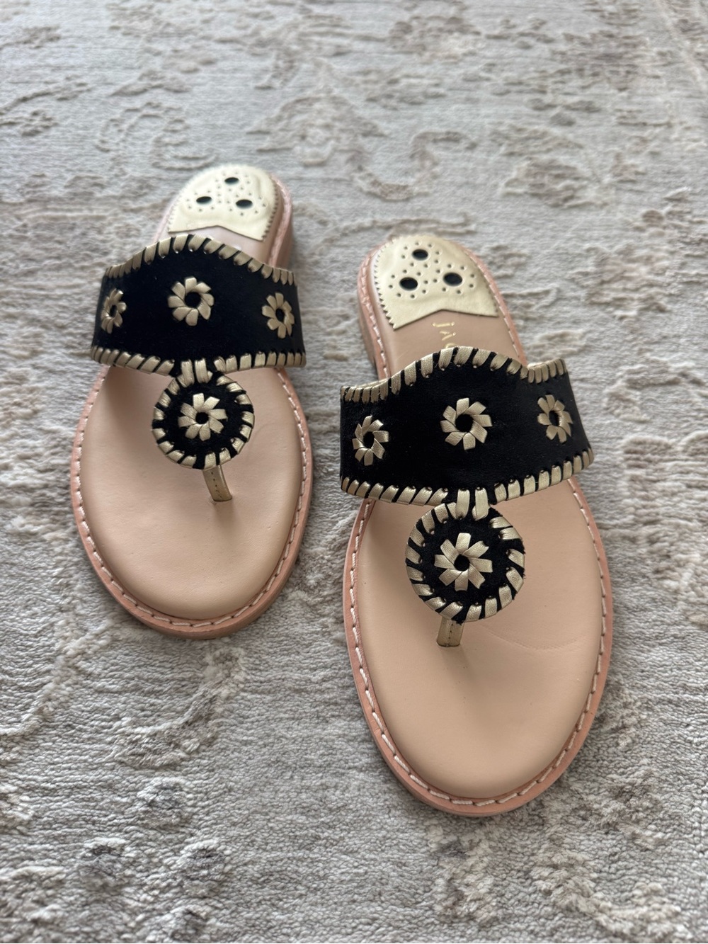 Jack Rogers Black Slipper Sandals